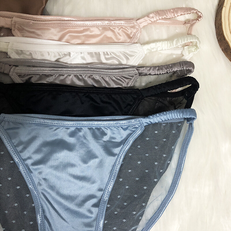Lot 5 Packs Womens Sexy Panties Briefs Cheeky Sheer Back French Ladies Underwear