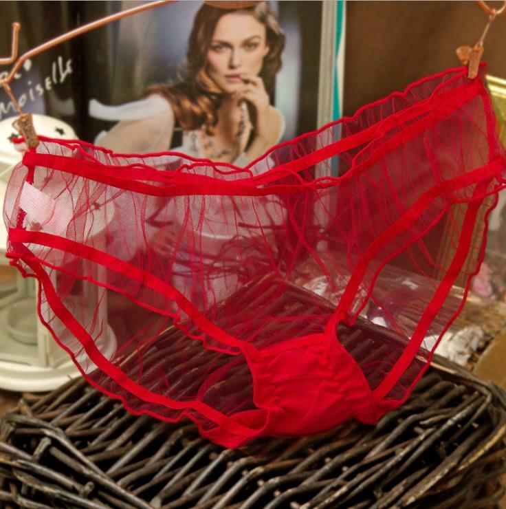 Women Panties Lace Thongs Ultra-thin Mesh Underwear Transparent Lingerie Knicker