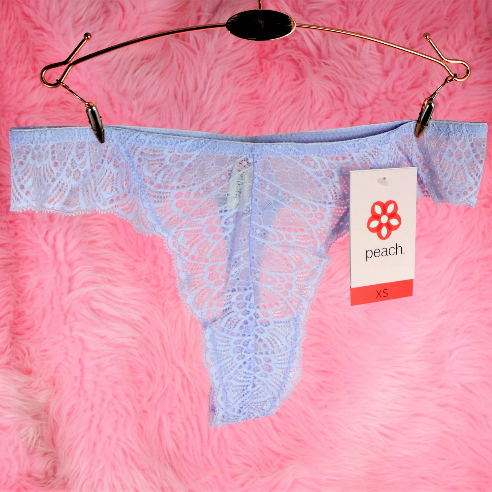 French LACE THONG Satin NYLON 5 colors! SHEER ladies Panties Peach XXS-XL