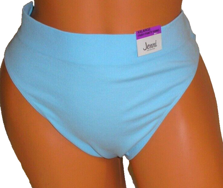 Panties Lingerie Jenni Ribbed Blue Thong XXLarge Adult Gift