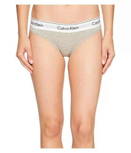 Calvin Klein A7218 Underwear Cotton Bikini Panty Grey Heather Women’s XS New