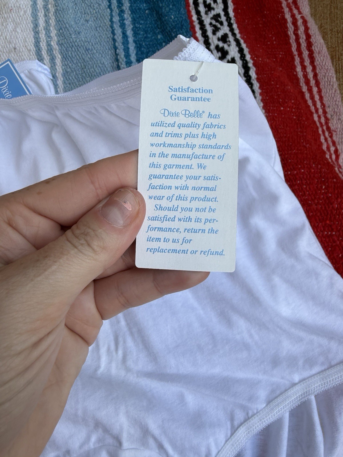 dixie belle panties Size 11 White Cotton Style 410 New With Tags Set Of 3