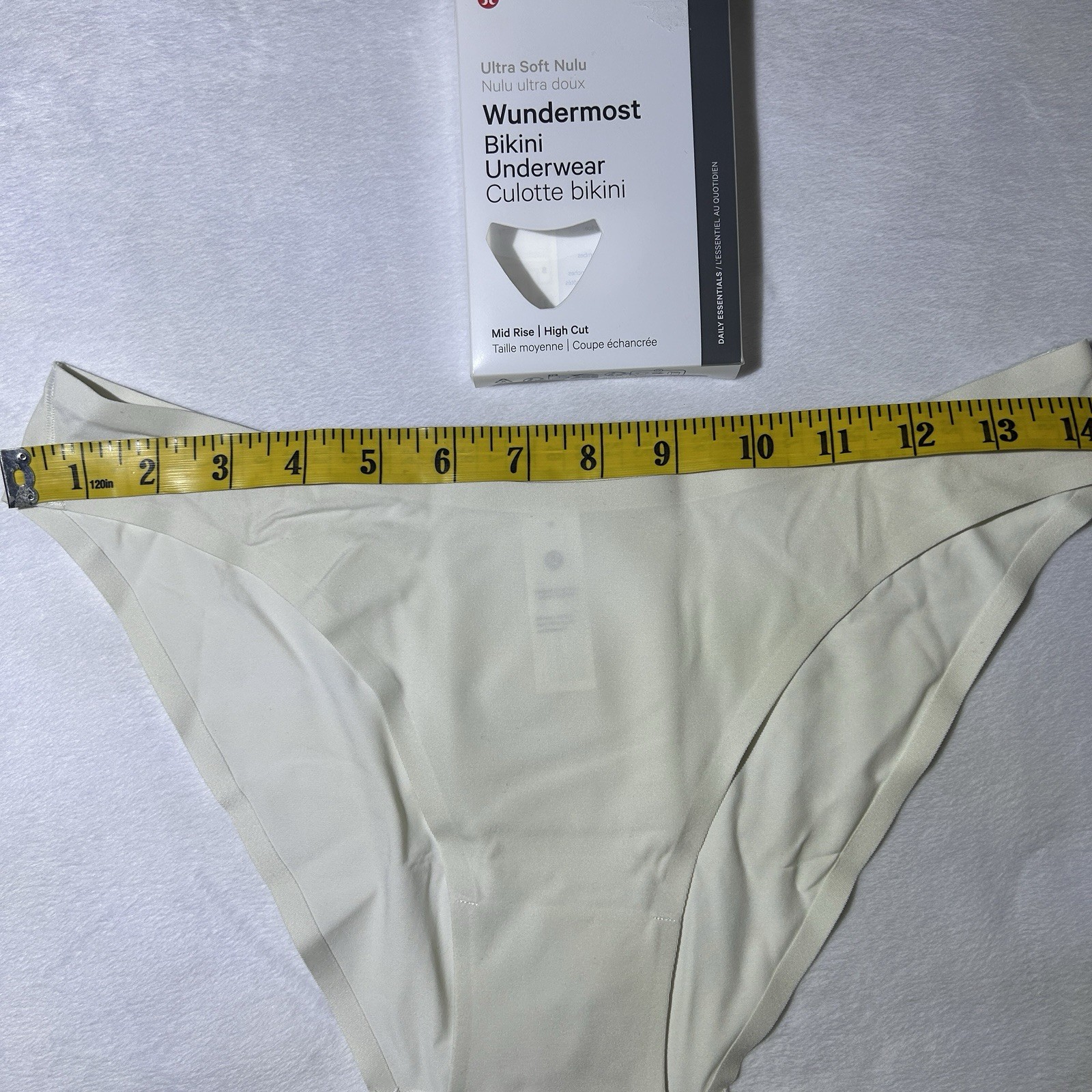 Lululemon Wundermost Bikini Underwear Bone 1 Pack Ultra Soft Nulu Medium NEW!