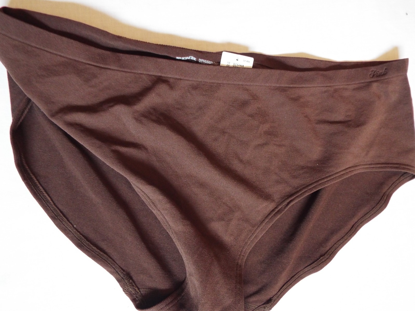 NWT PINK Victoria’s Secret Seamless Smooth Hiphugger Panty Ganache brown XXL