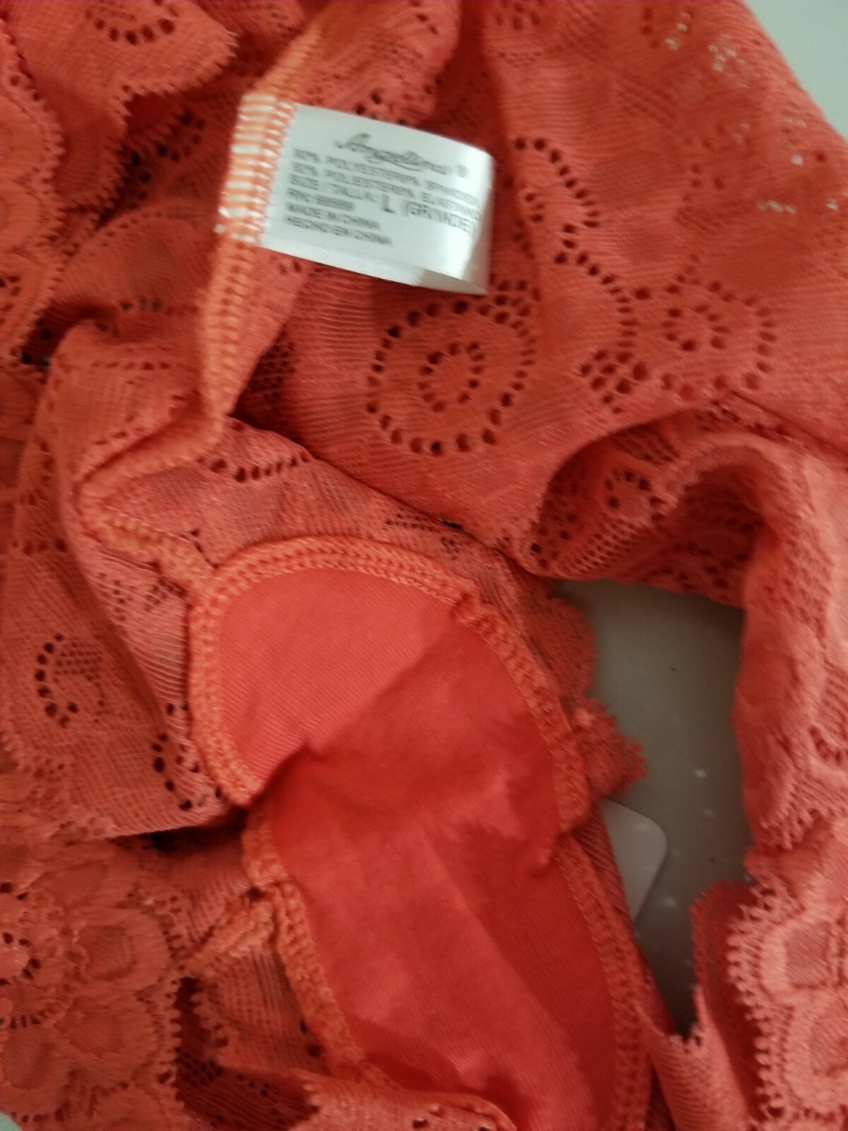 ANGELINA women’s lace Panties Hipsters 6 Pack Size Large