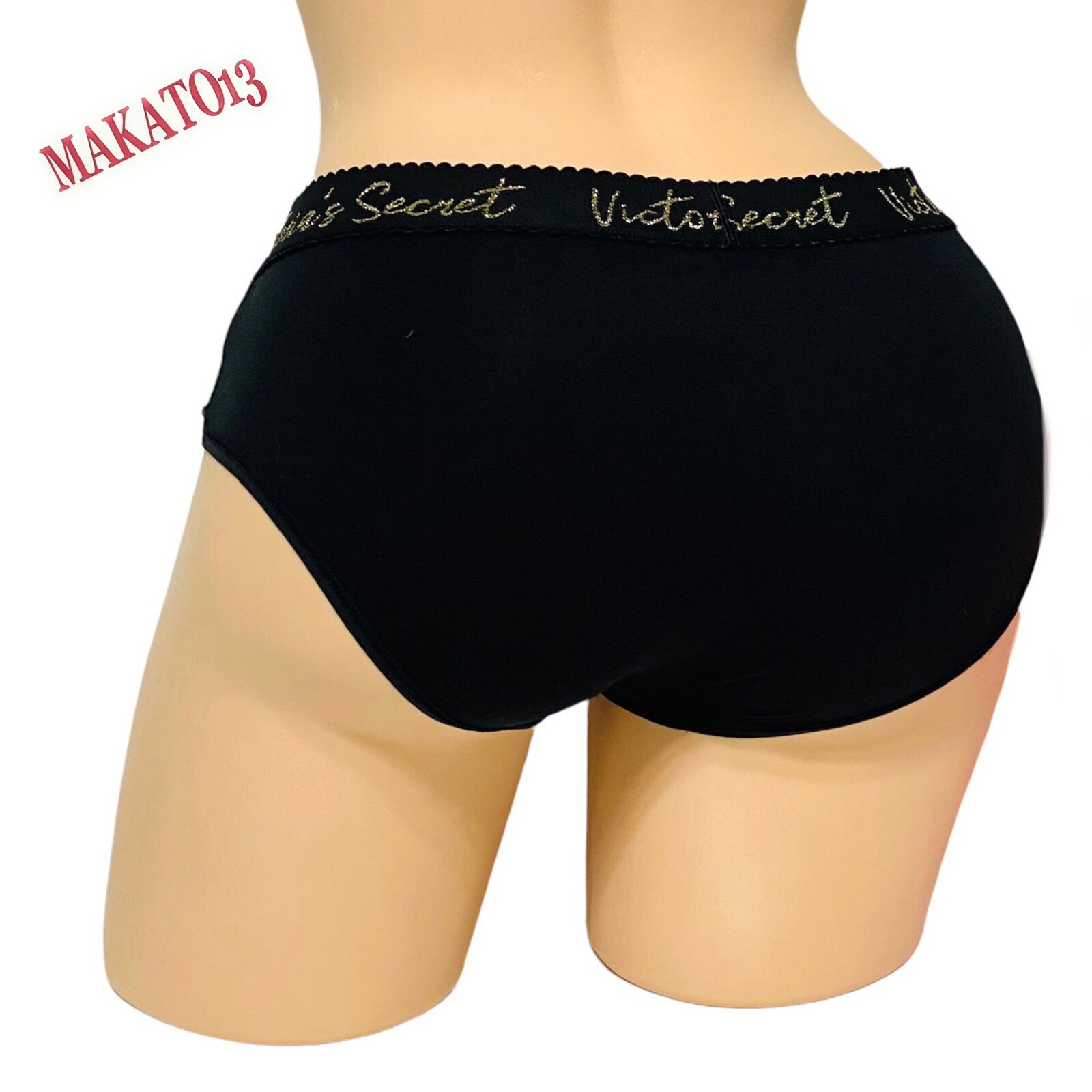 Victorias Secret SMALL Graphic Logo Waist-Band Hipster Hipbugger Panty NEW