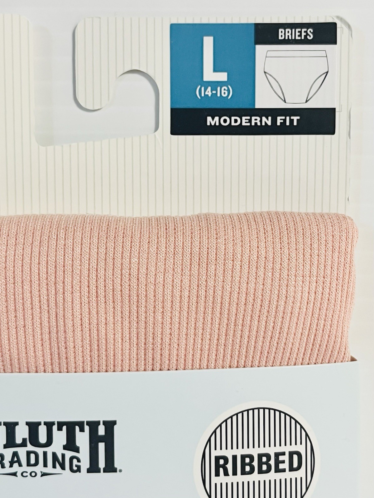 Duluth Women’s Dang Soft Underwear Ribbed Brief / Peach Size Large (14-16) NWT