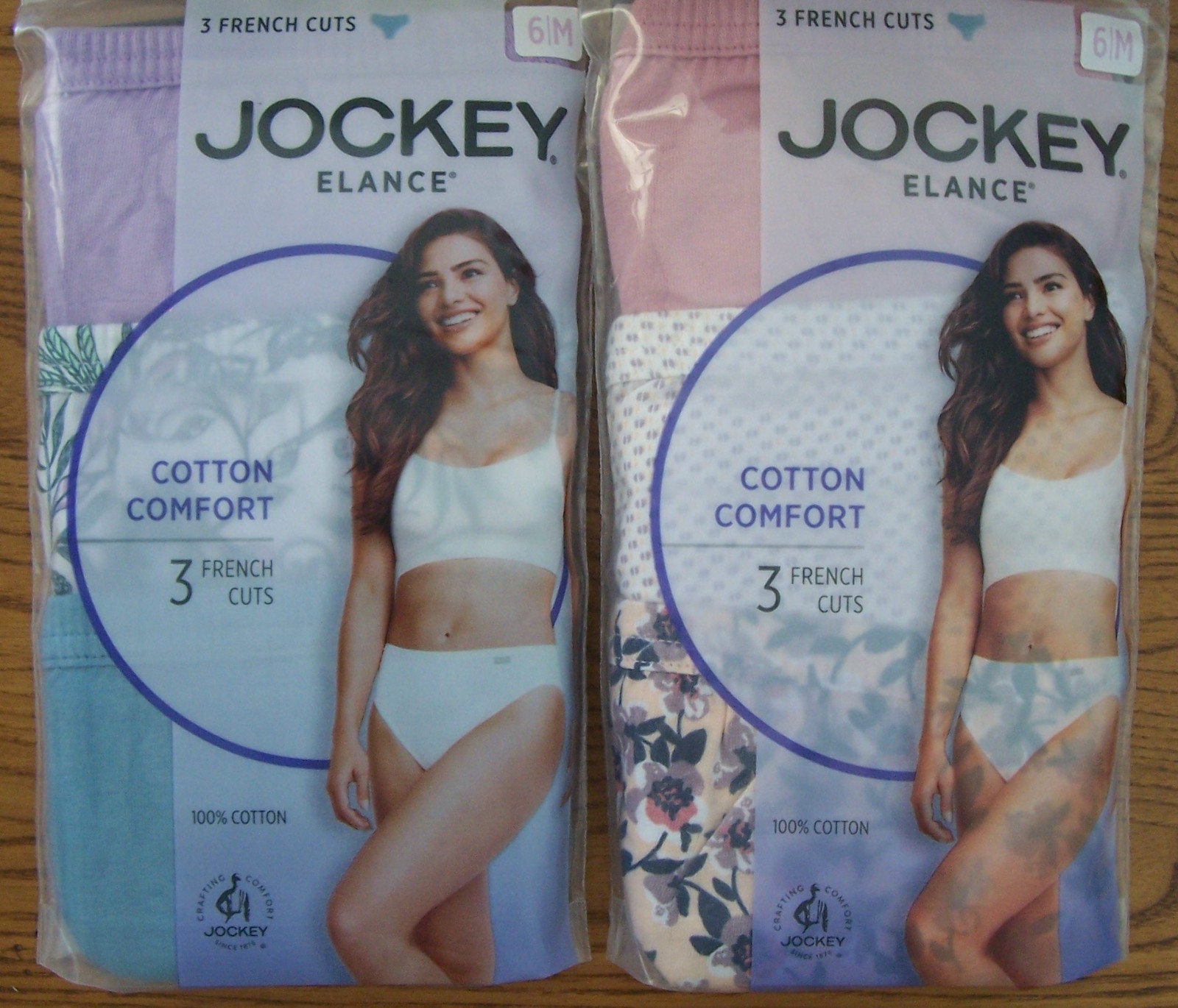 3 JoCKeY Elance French Cuts Panties 100% Cotton Size 5 / 6 / 7 New in Package