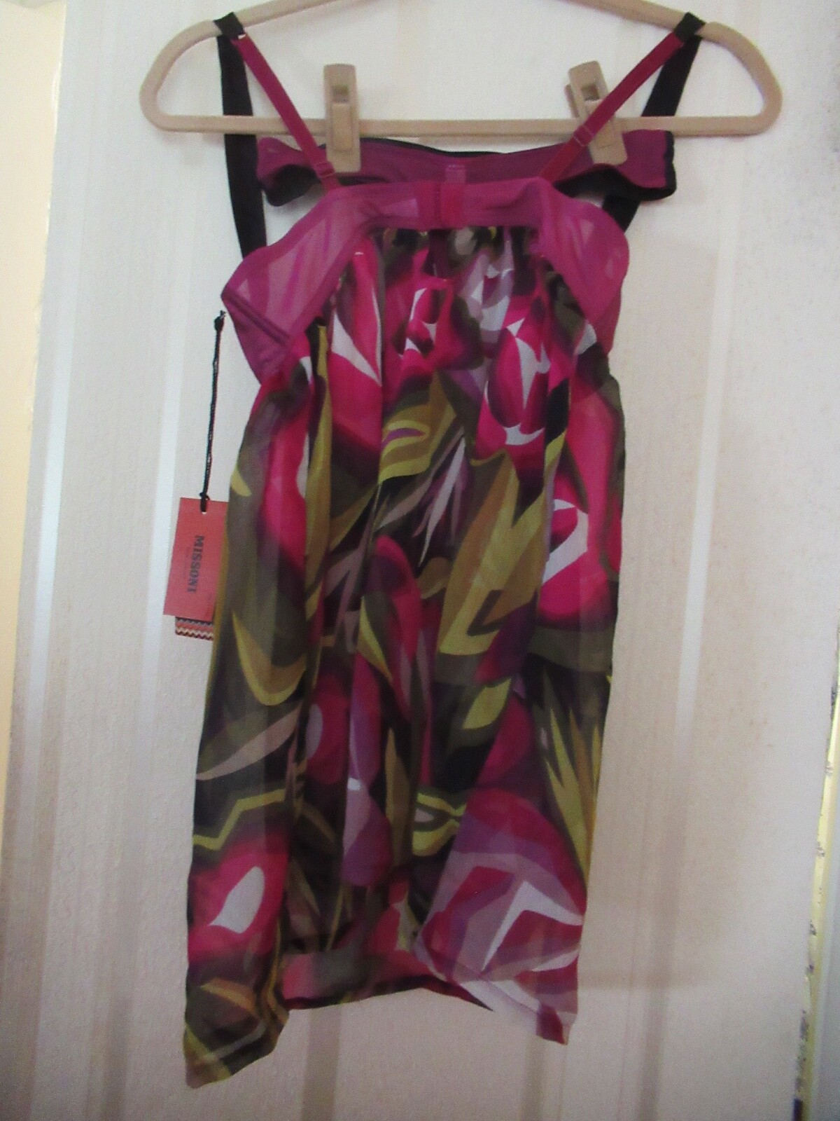 NWT Missoni for Target Babydoll/ Thong Set /Green, Purple, White/Blk- XS