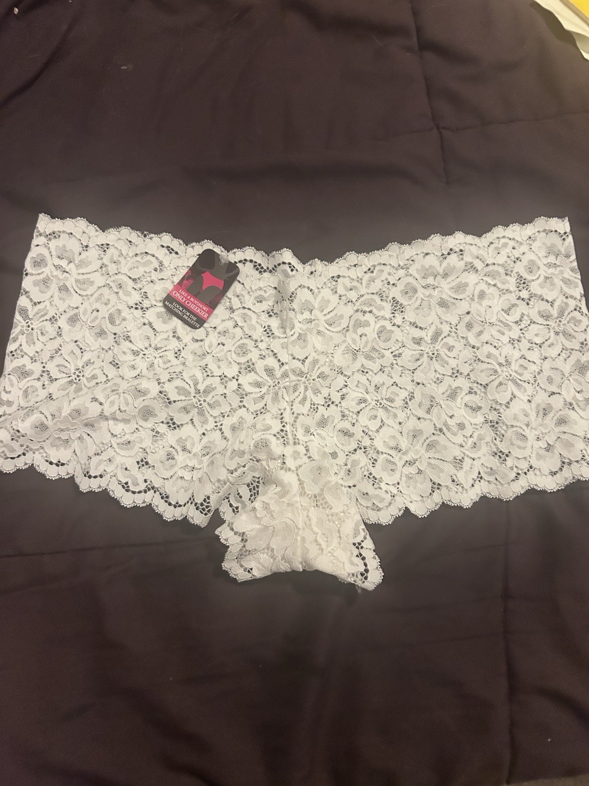 Maidenform NWT XL Women’s Boy Shorts Fit Cheeky Lace Underwear