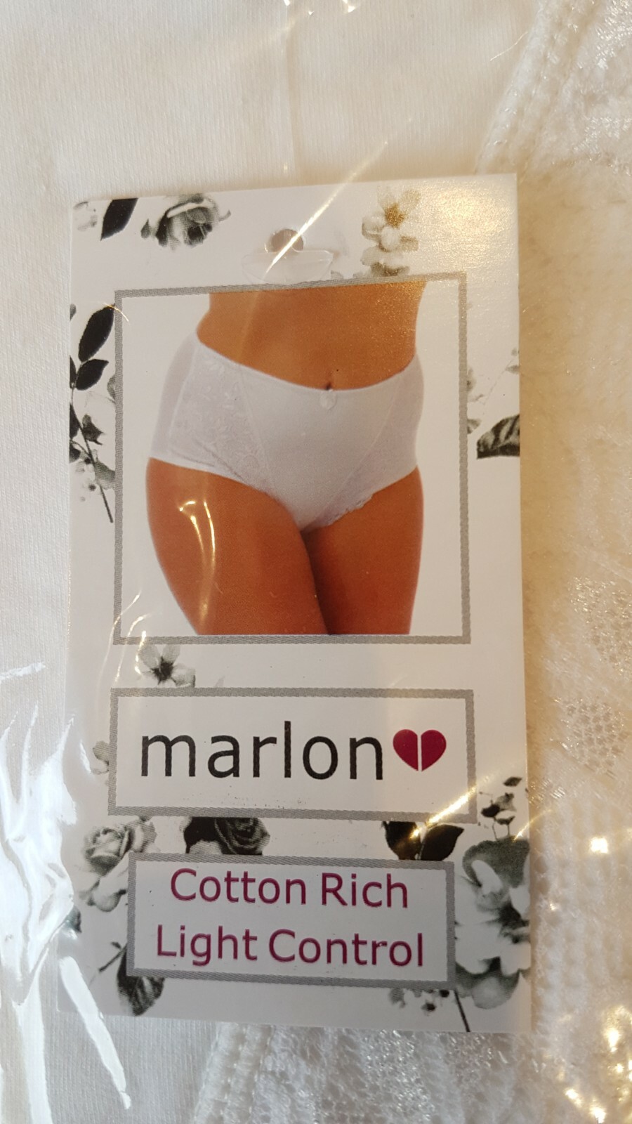 Women’s White Maxi Briefs Light Control Cotton Polyamide Plus Size 2XL 3XL New