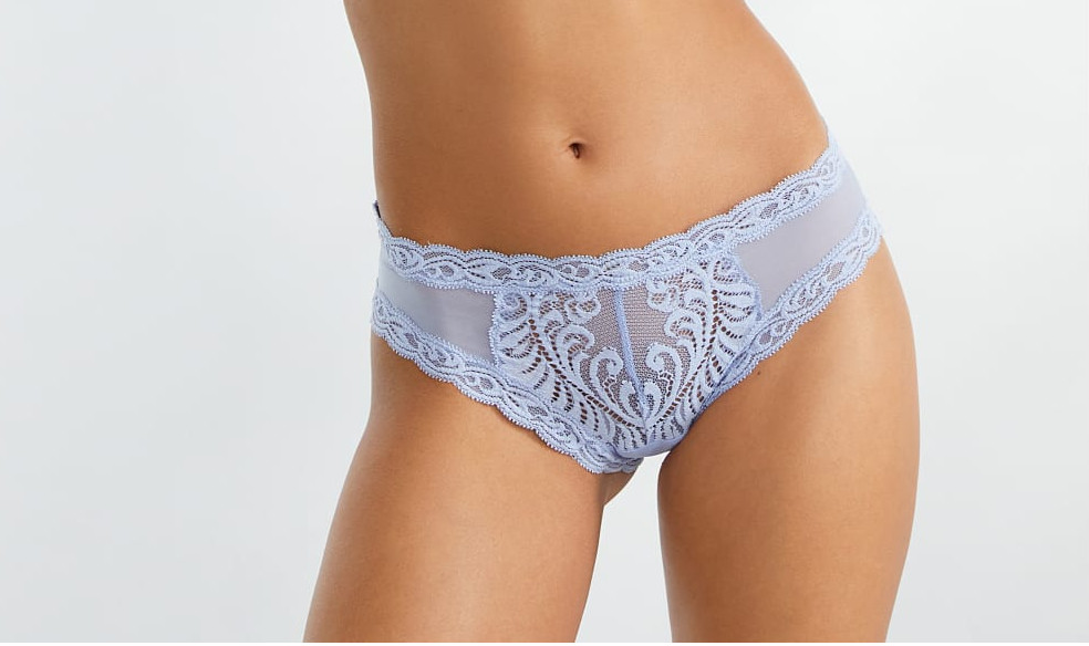 Natori Women’s Low-Rise Sheer Hipster Panty 753023 Bluebell Size XL,L,S