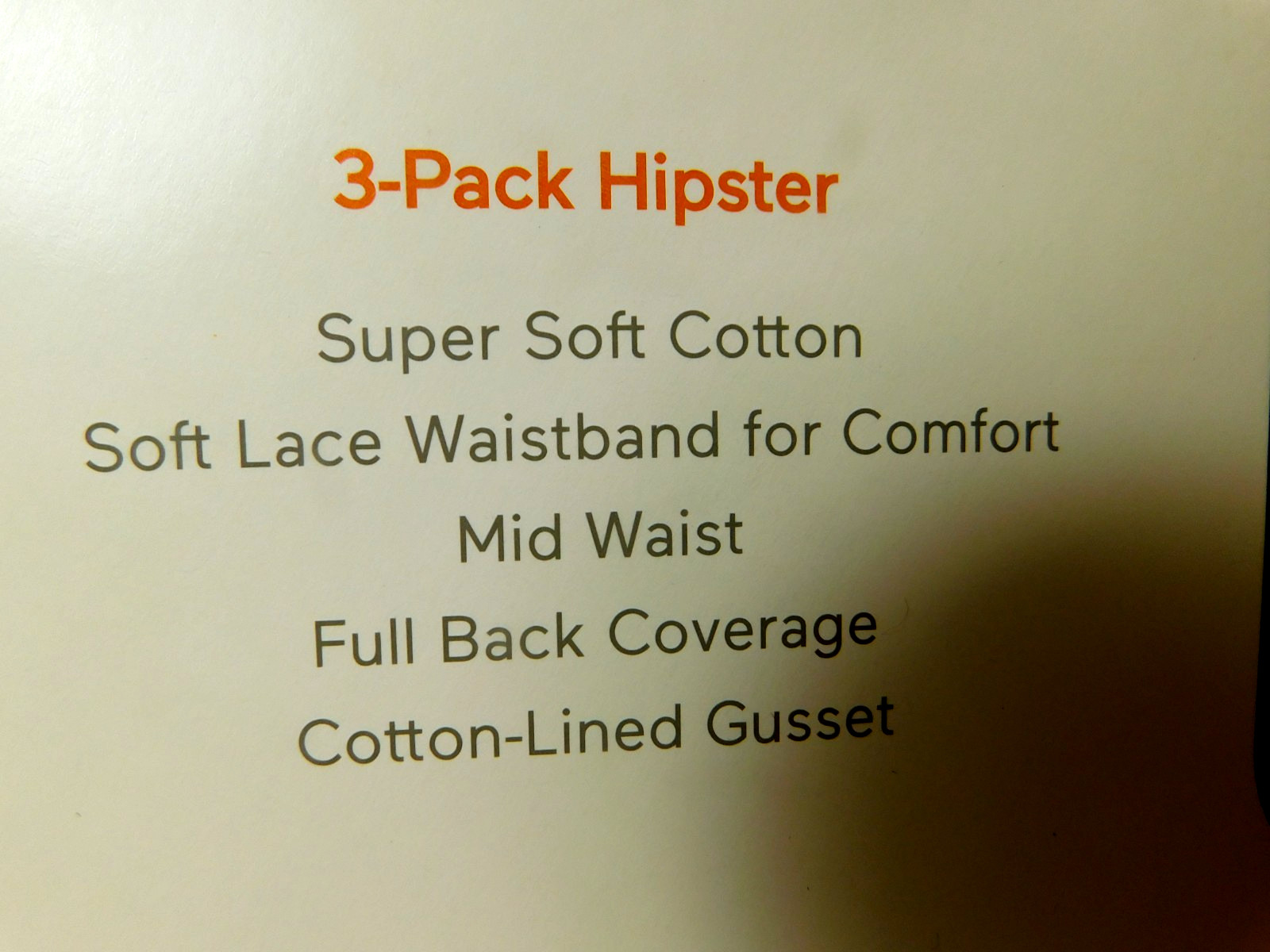 Warners~Blissful Benefits Cotton With Lace Hipster Purple Black & White 3Pk (DG)