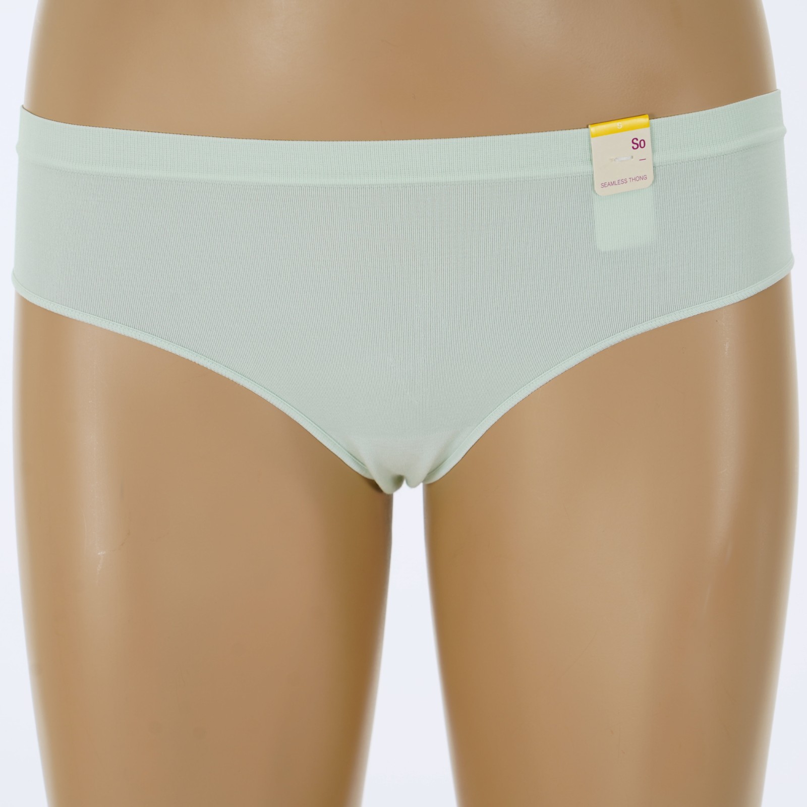 SO INTIMATES Junior’s Size 3-5 SMALL Seamless MINT GREEN THONG Panty #ZG01U475R