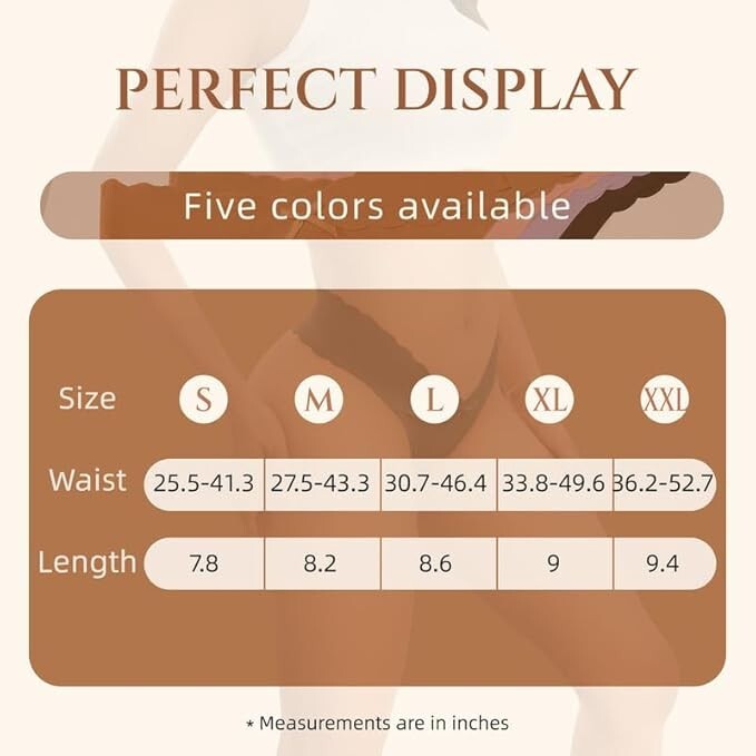 Seamless Thong Low Waisted Slim Rope Design Bikini Cut Soft Thin Multi-Pack M