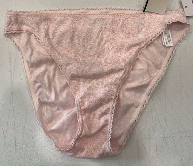 Charter Club Womens Pretty Cotton Bikini 1 Micro Floral Pink Sugar Large