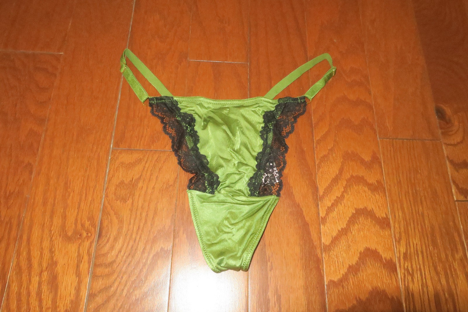 XL ❤️ Victoria’s Secret ❤️ KHAKI VERY SEXY Satin G V-STRING Thong PANTIES ADJUST