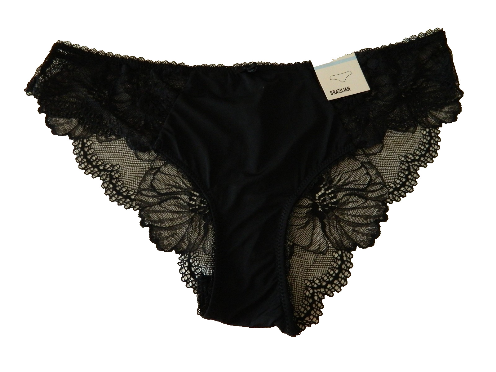 New WOMEN BRIEF SOHO Brazilian Brief Lingerie Lace Underwear Black Size XL