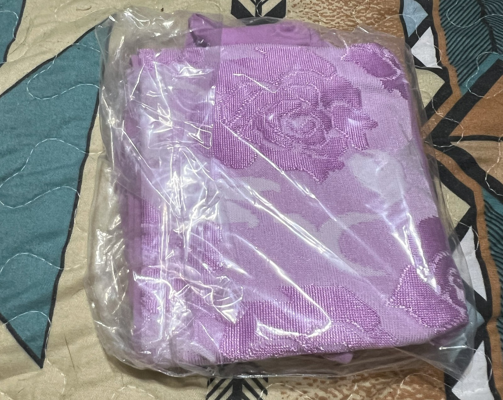 Purple (liliac) Roses on waist band women’s briefs 3X, they run small