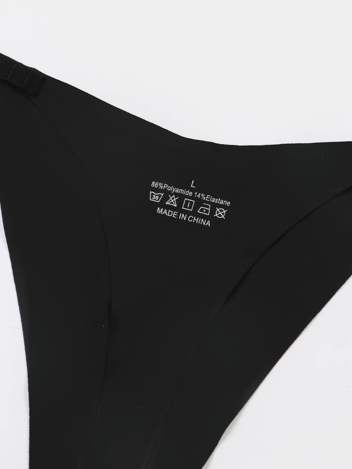 Seamless Low Rise Panties Women’s Thong Letter Print Soft Breathable Comfort Fit