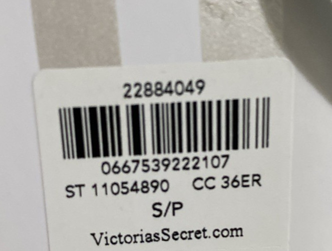 Victorias Secret I DO White Bride Bikini Panties Small Satin Lace V Lace-up Back