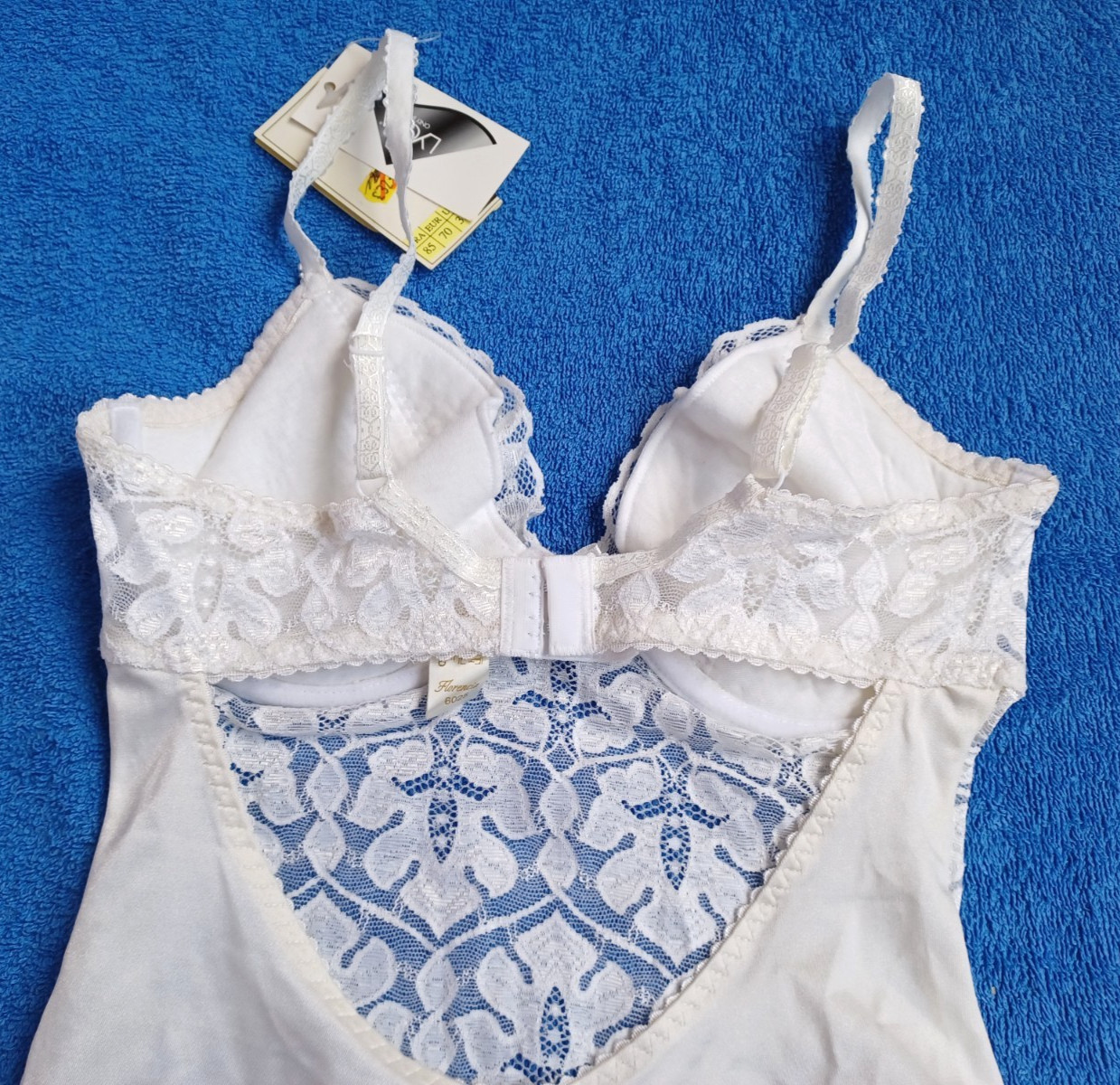 PANACHE Lingerie Beautiful Florencia Stretch Floral Lace Satin Bow Bodyshape 32D