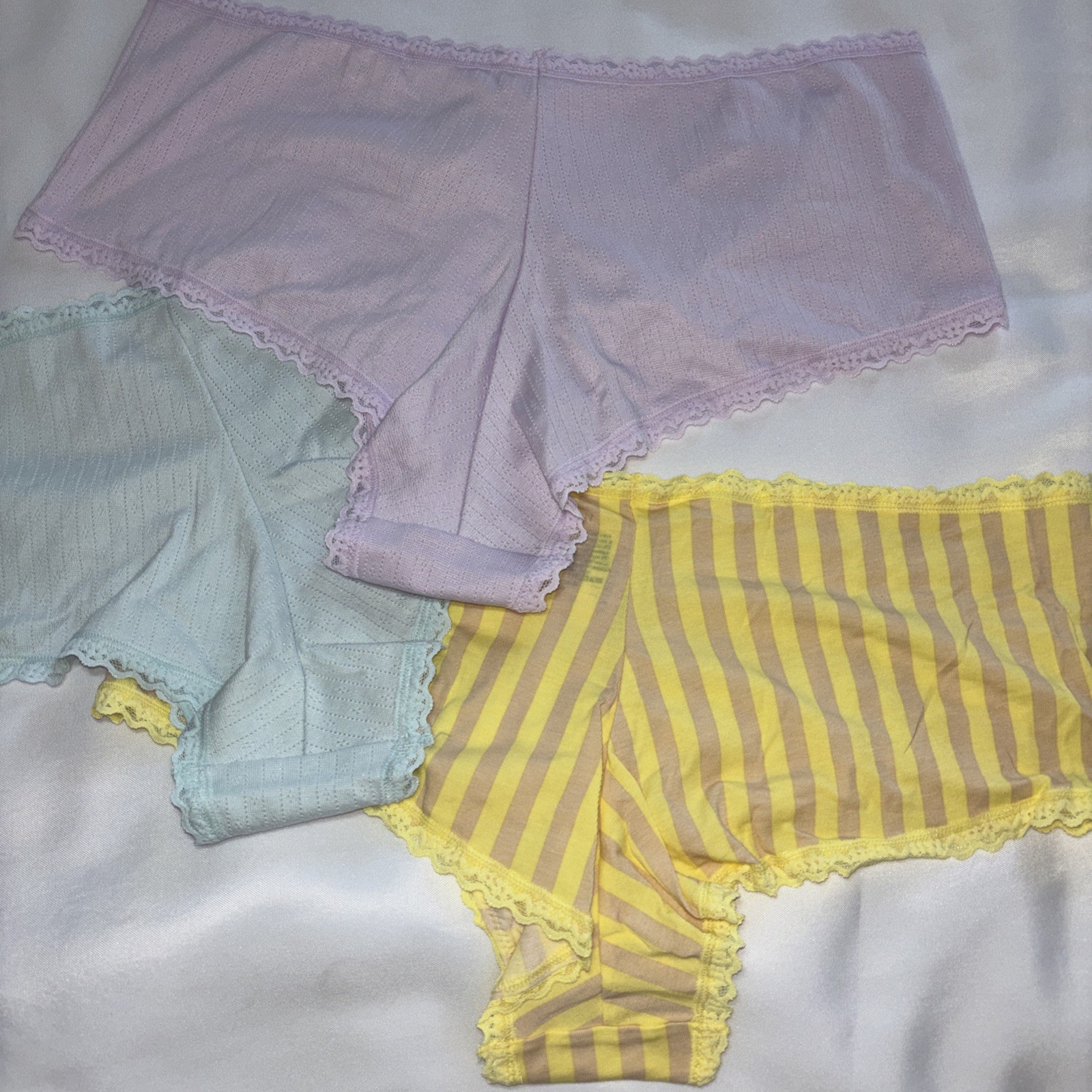 Victoria’s Secret NWT 3pc Cheeky Panty Bundle XXL Spring Colors