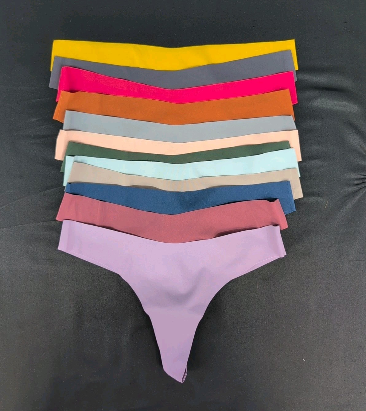 Shein Sold Color Casual Comfy Seamless Triangle Women’s Panties 12 Pack M Multi