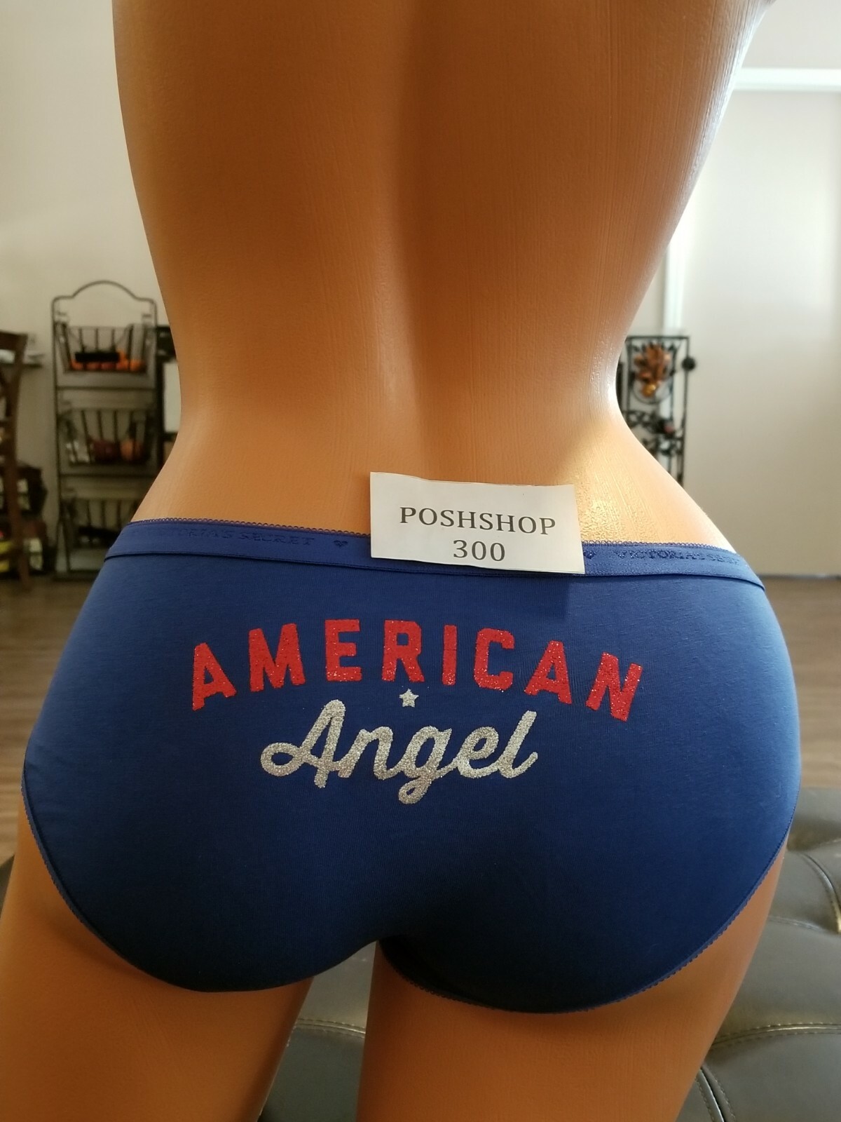 VICTORIA’S SECRET ROYAL BLUE AMERICAN ANGEL GLITTER HIPHUGGER QUICK SHIPPING!!