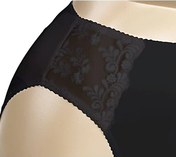 Breezies Set of 3 Nylon Lycra Fashion Hi-Cut Lace Panties UltimAir MULTI Size 6