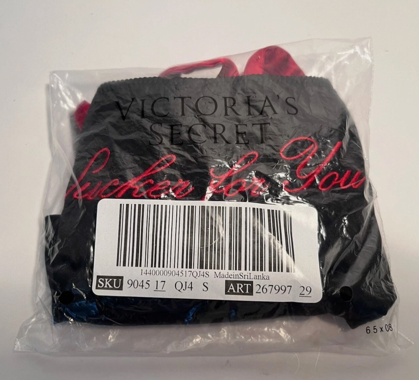 Victorias Secret Side Tie Panty Sucker For You Satin Panty – Size Medium – NEW