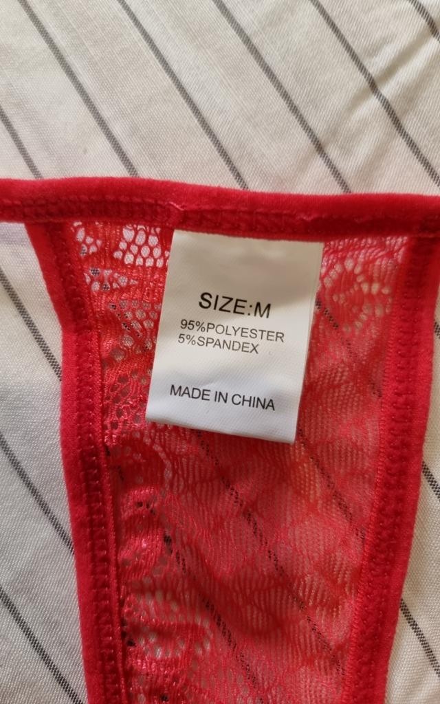 Red G-String Panties Size M Free Post in Australia
