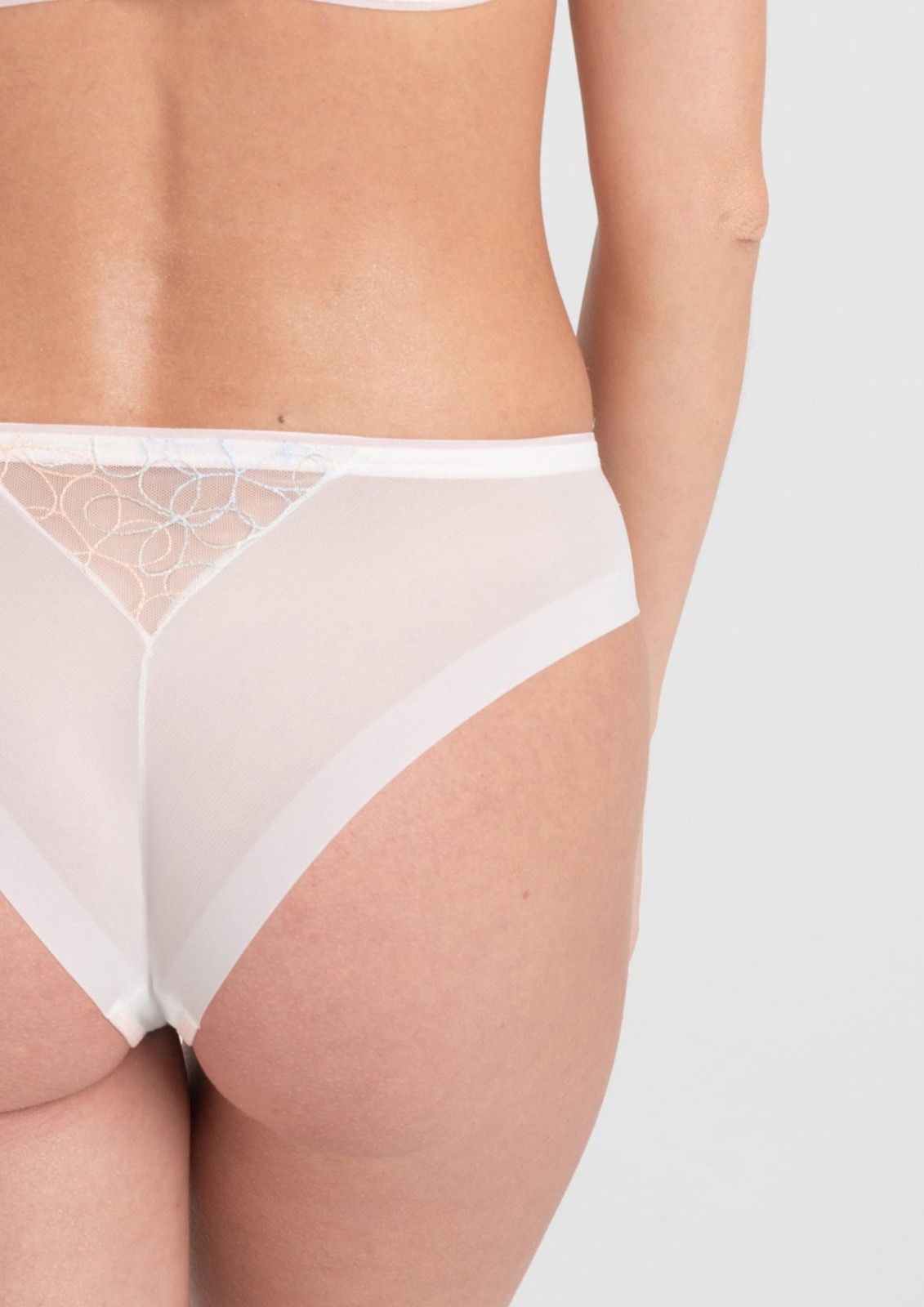 Samanta Fiorella Brazilian Tanga Panty Mesh Women’s Underwear Pastel M300