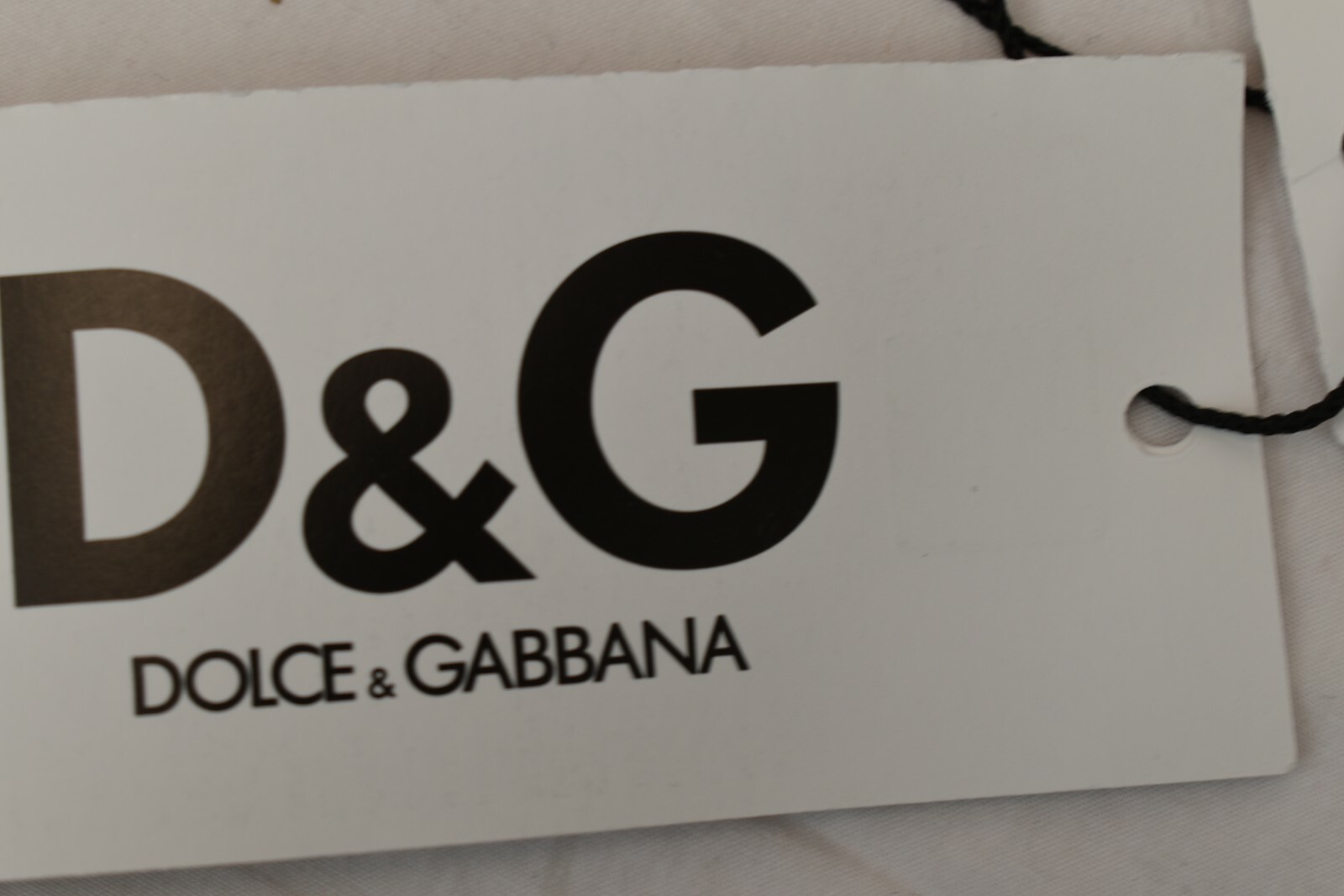 NWT DOLCE GABBANA M51392 BLACK WHITE ZEBRA PRINT LOGO THONG UNDERWEAR S
