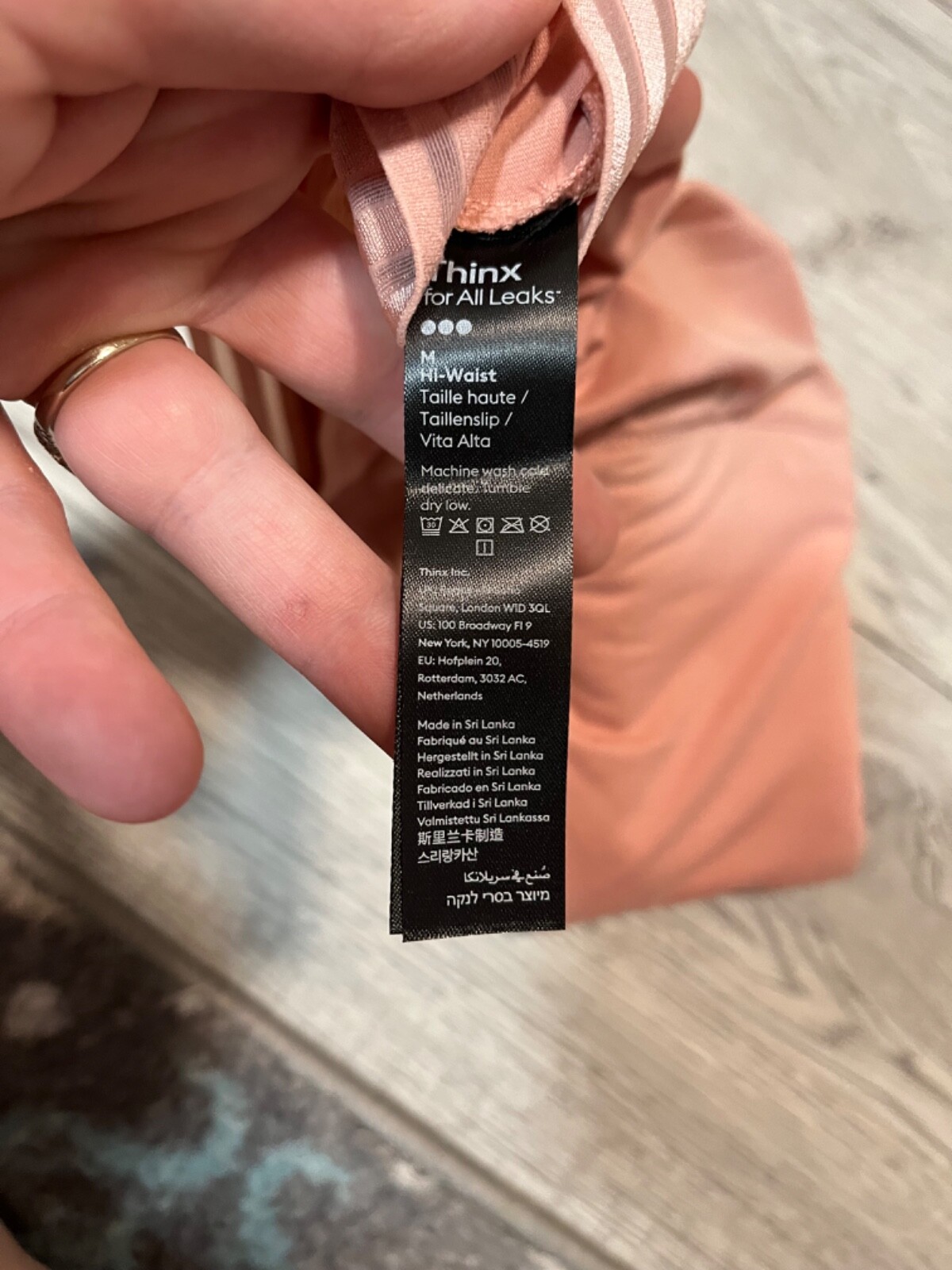 Thinx Leaks Underwear Reusable Bladder Leak, Hi-Waist, Light Absorbency