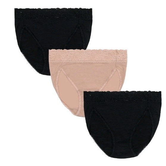 Vanity Fair Women’s SMALL 5 Light Luxe 6 PACK Hi-Cut Brief 3413136 Lace #101