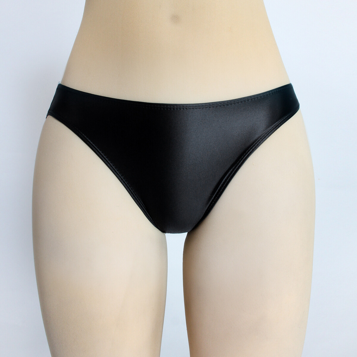 MJINM Women Panties Glossy Briefs Knickers Gym Short Opaque Low Waist Underwear