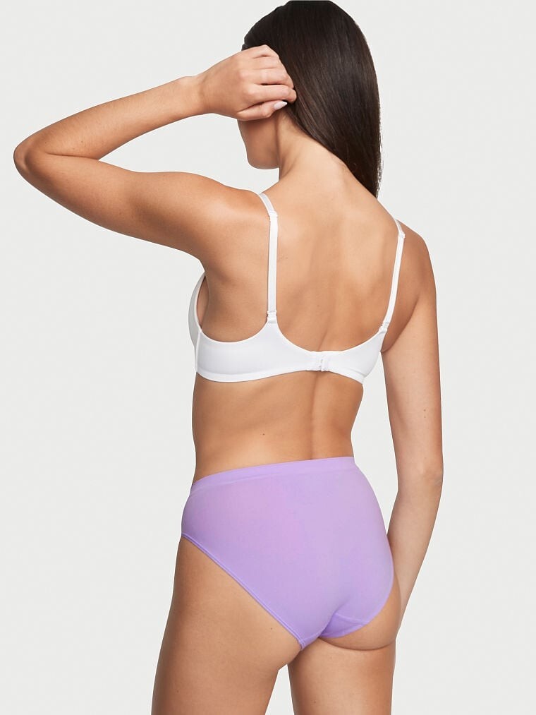 M Heather SEAMLESS NO SHOW FULLCOVER Victorias Secret High Leg Waist Brief Panty
