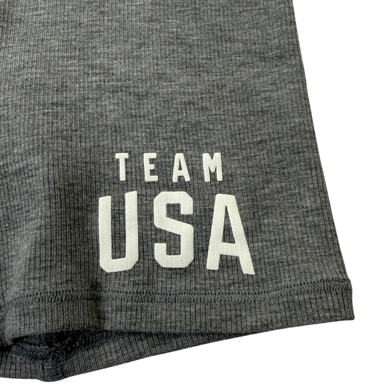 SKIMS Soft Lounge Boxer Short Team USA Heather Gray XXS