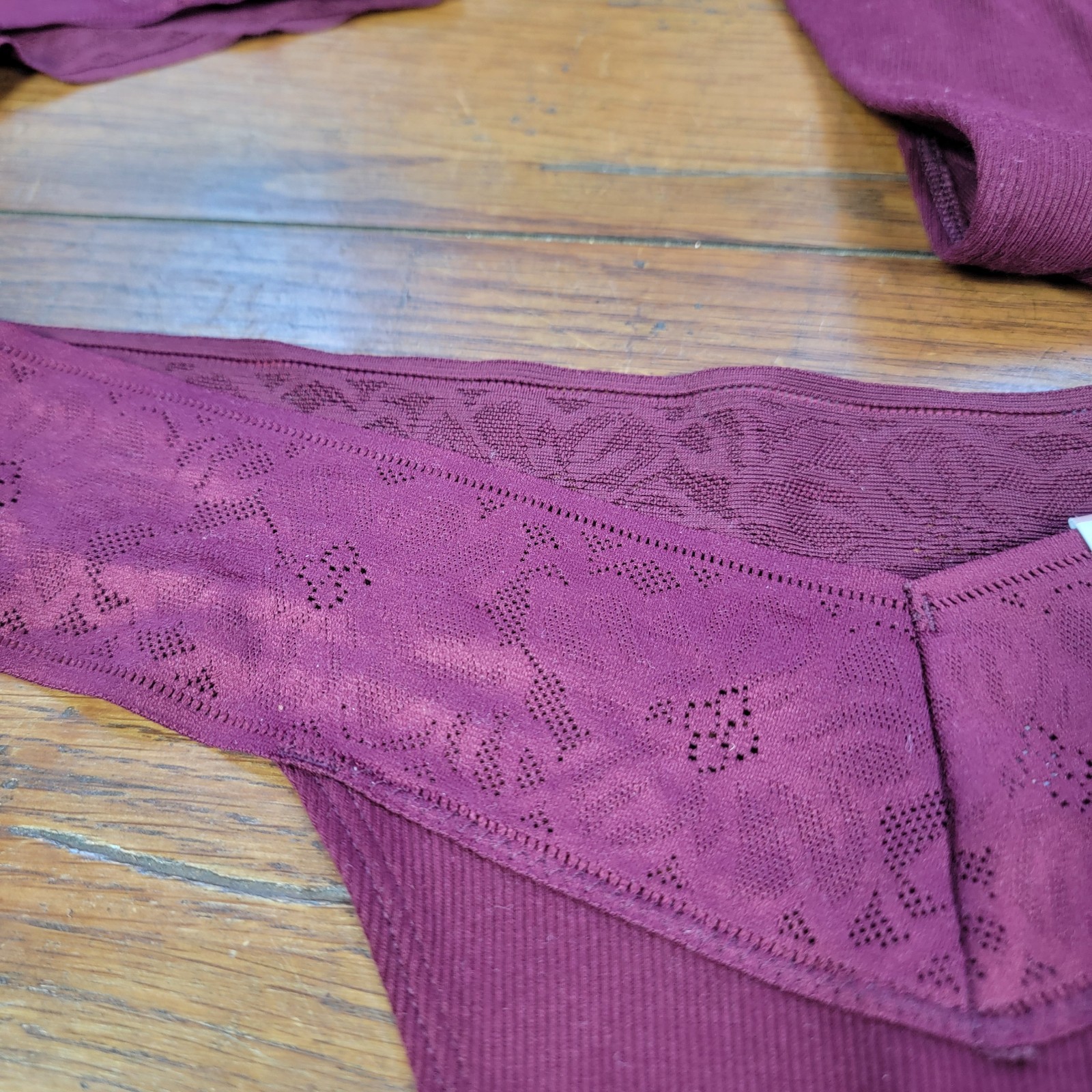 (3) Auden Womens Large (12-14) Cotton Polyester Thong Underwear L Red