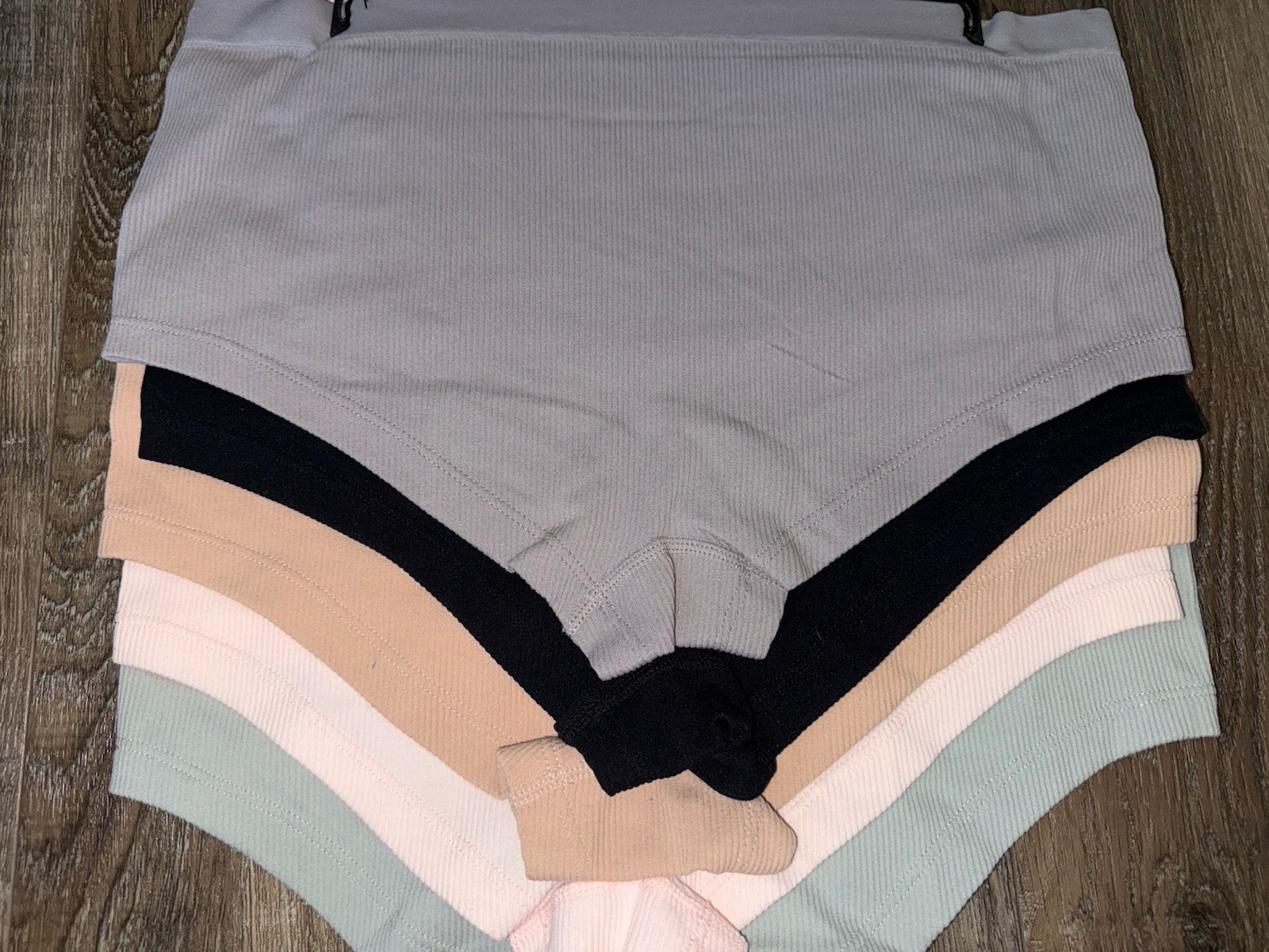 Jason Wu ~ 5-Pair Womens Boyshort Shortie Underwear Nylon Blend Seamless ~ M
