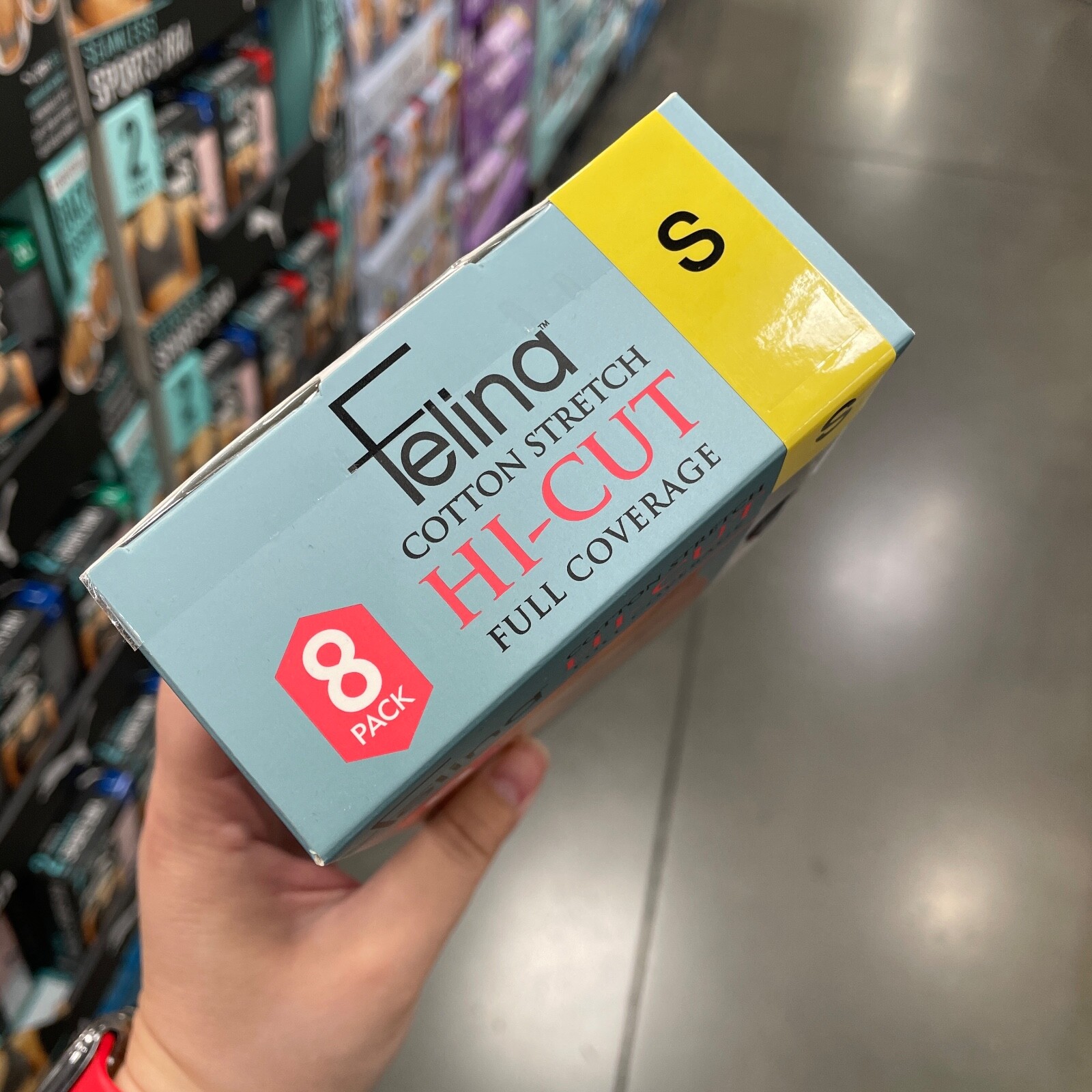 NIB Felina Hi-Cut 8-Pack Ultra-Soft Cotton Stretch w/Modal Briefs Small $80