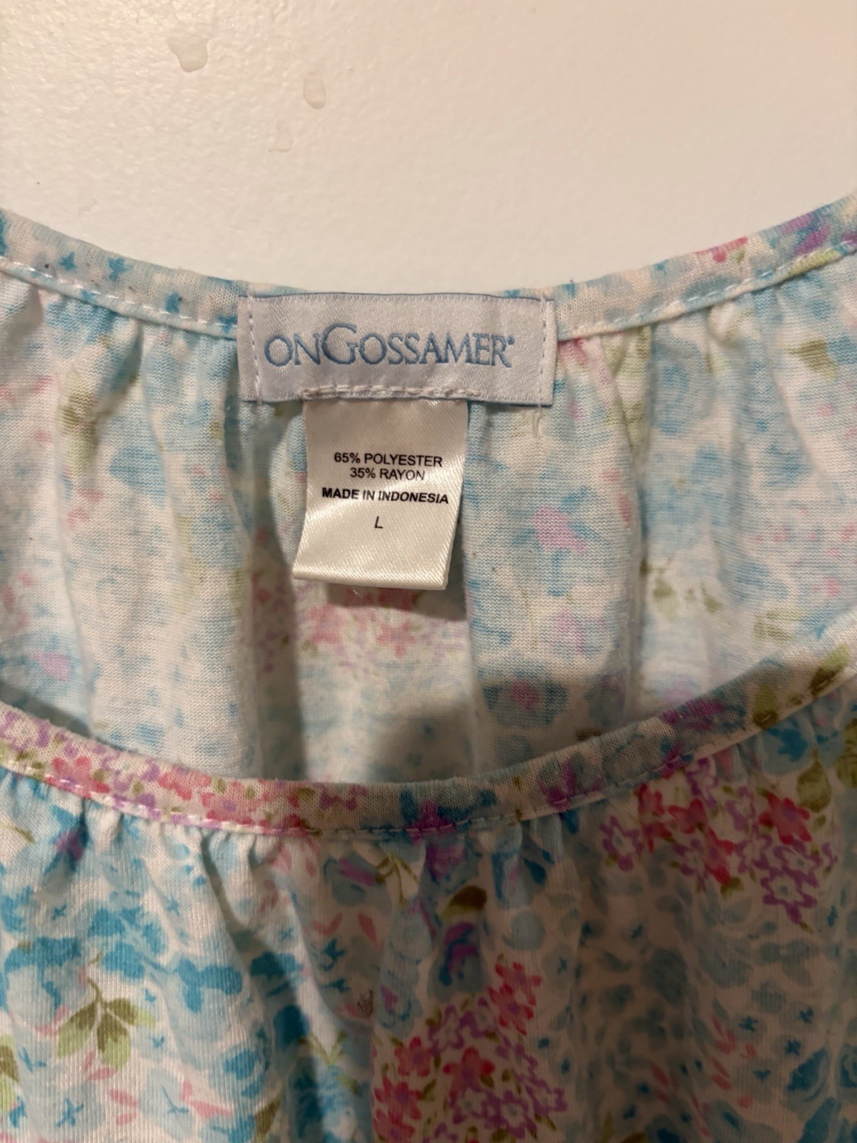 ON GOSSAMER Ladies PJs Tank Top Sz Large EUC