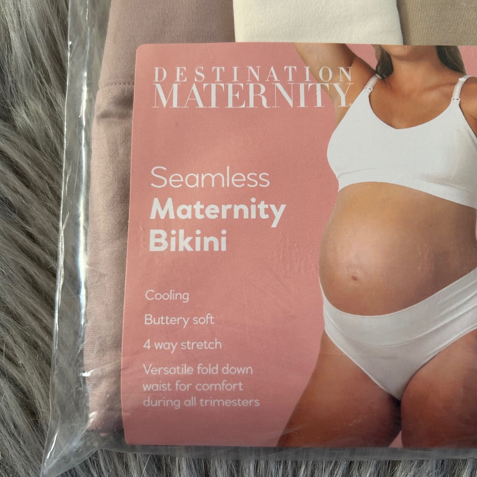 Destination Maternity Seamless Bikini Womens Size Large Cooling Buttery Soft