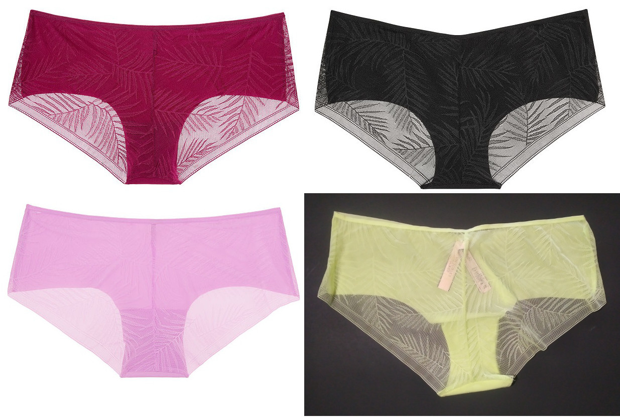 Victoria’s Secret No Show Palm Mesh Back Hiphugger Panty XL ~You Pick Color