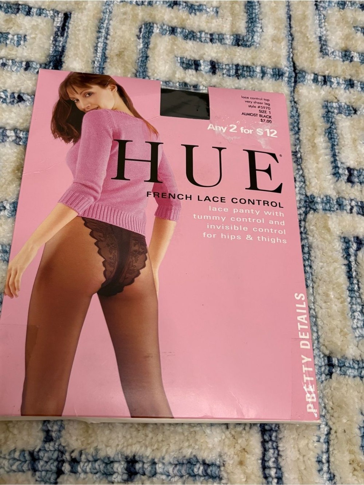 HUE vintage Tights/Pantyhose size 1