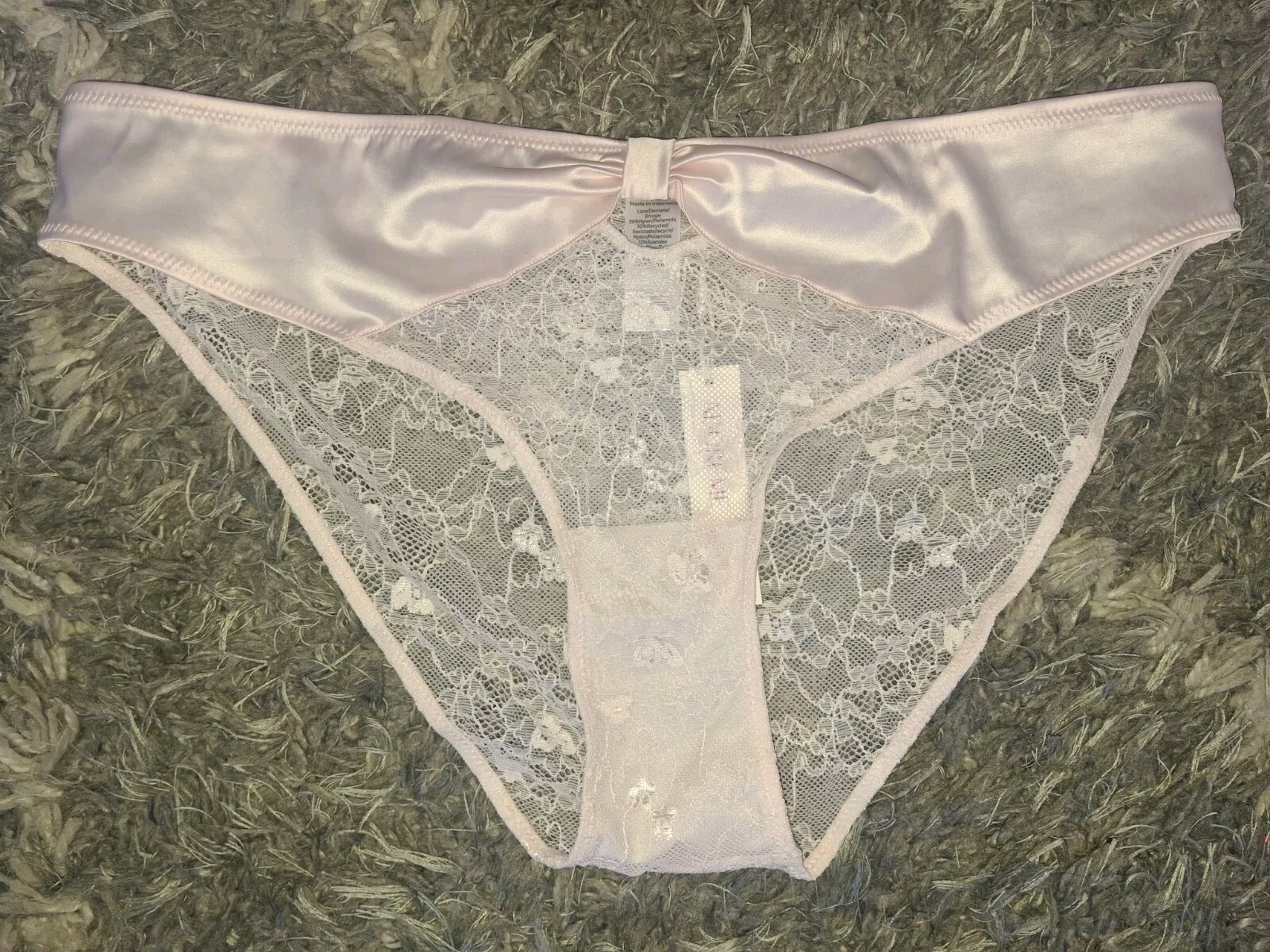 Adore Me/VS Cutout Bow Bikini Panty NEW Medium Pink