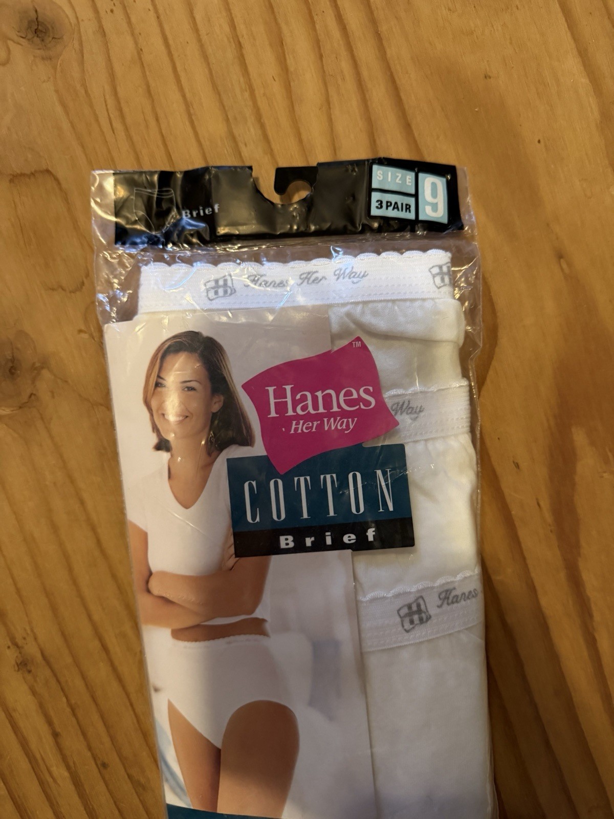 3 Pack Women’s Size 9 Hanes Her Way Cotton Nylon Briefs Underwear 1999 New