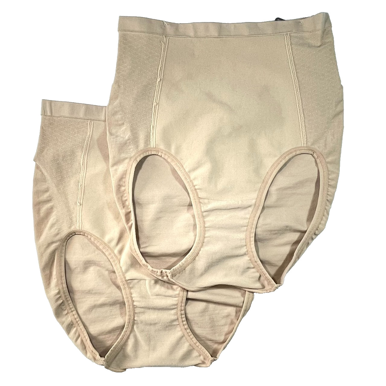 NWT Bali Women’s L Extra Firm Tummy-Control Seamless Brief Underwear 2 Pack X245