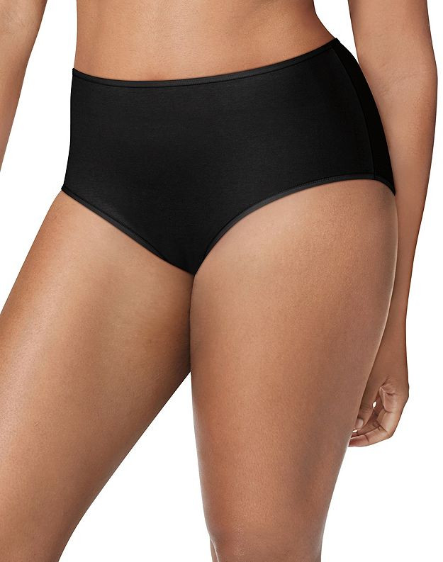 Just My Size JMS Women’s No Pinch Waistband Cotton 5-Pk WHITE Briefs Underwear